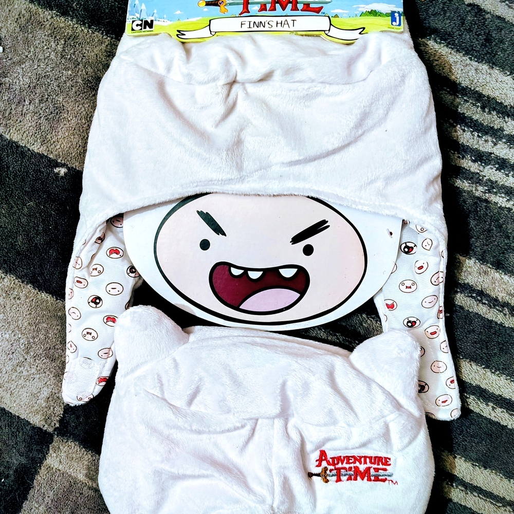 Adventure Time White and Red Finn Hat